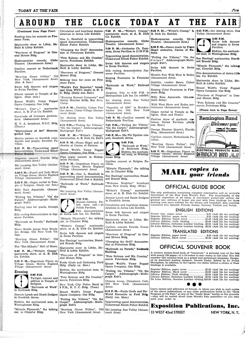 Today at the Fair - Volume 61