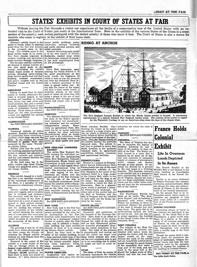 Today at the Fair - Volume 61