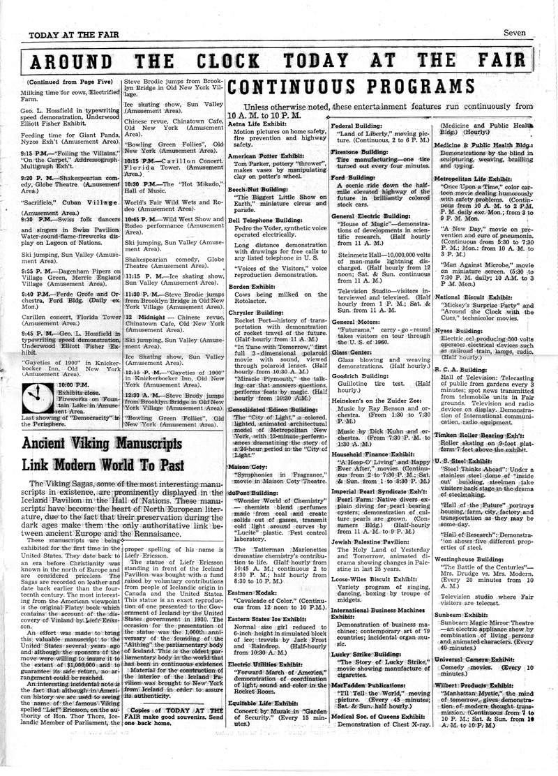 Today at the Fair - Volume 61