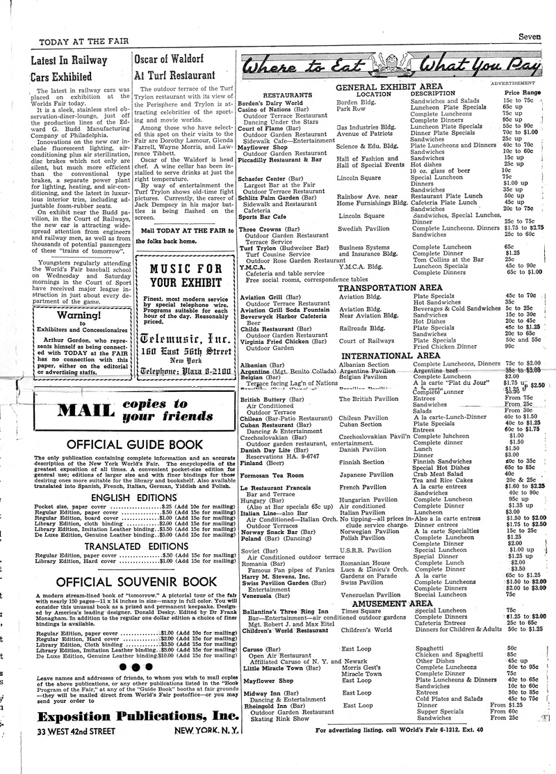 Today at the Fair - Volume 92