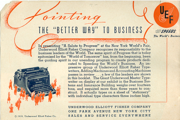 Underwood Typewriter