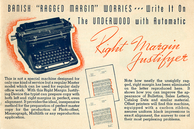 Underwood Typewriter