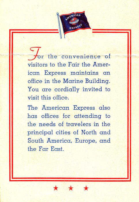 American Express Booklet