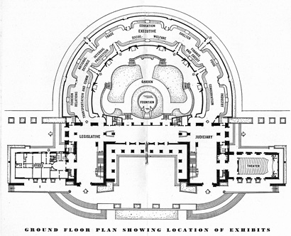 layout of federal building 1940