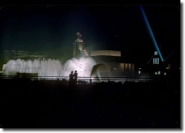 Italian Pavilion at night