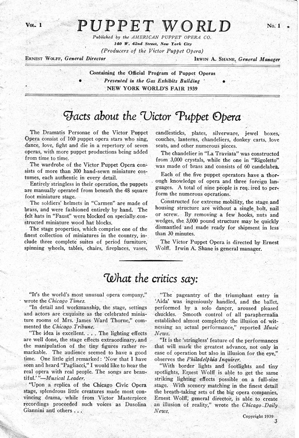 Gas Indusrties Puppet World