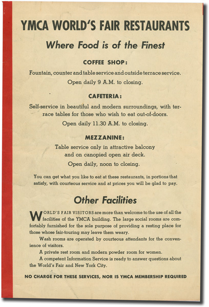1940 YMCA Brochure