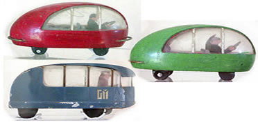 3 of the GM Futurama Display Cars