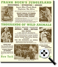 Frank Buck's Jungleland - Flyer
