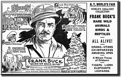 Frank Buck's Jungleland ad