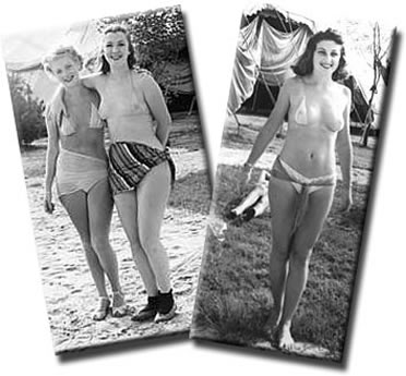 NTG Sun Worshipers - topless girls at the 1939 New York Wrold's Fair.