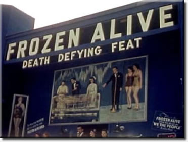 Frozen Alive - attraction in the Amusemnet Zone at the 1939 New York World's Fair