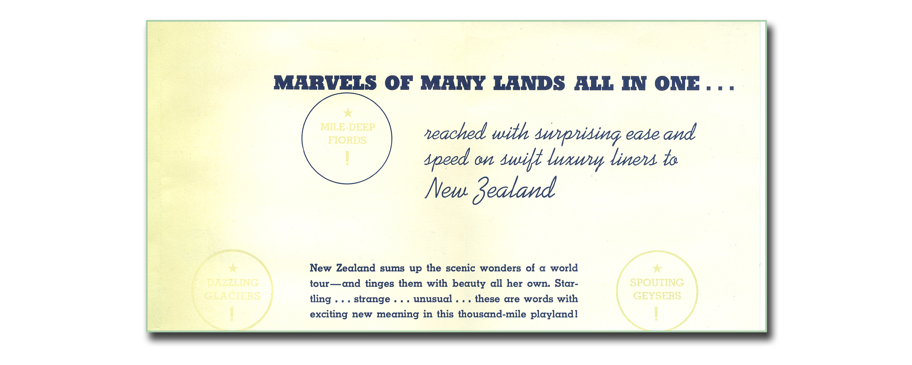 New Zealand - A World in Itself!