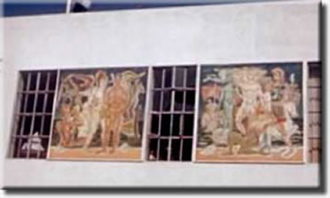 Murals on the Greek Pavilion