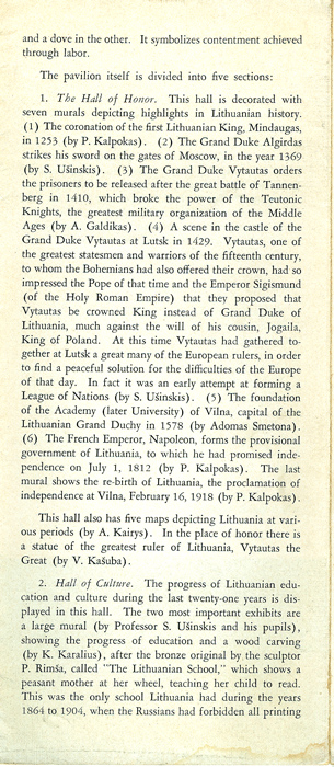 Lithuania at the World's Fair