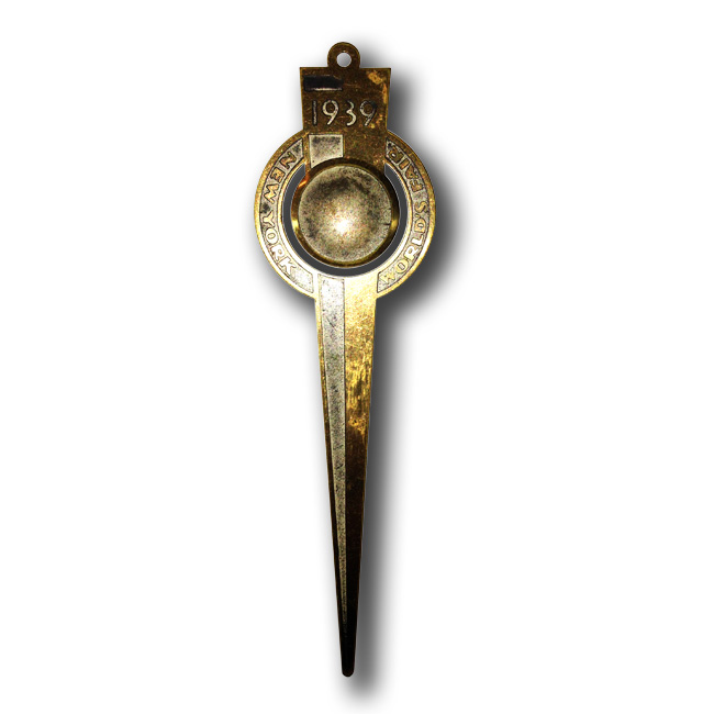 World's Fair Metal Fair Letter Opener