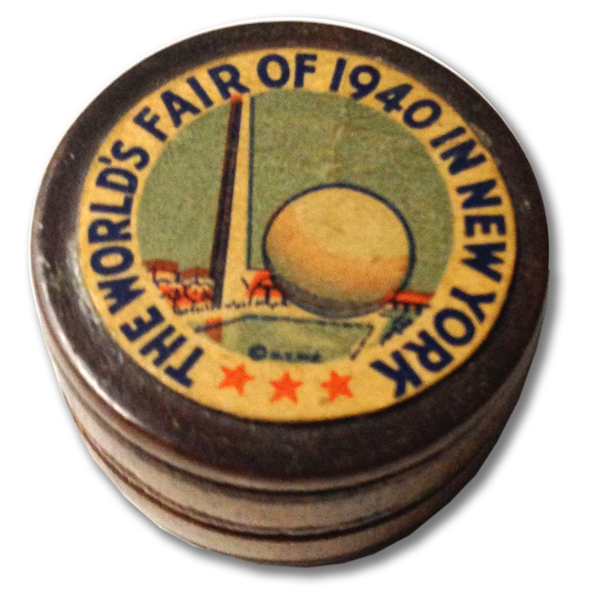 World's Fair Metal Fair Wooden Container