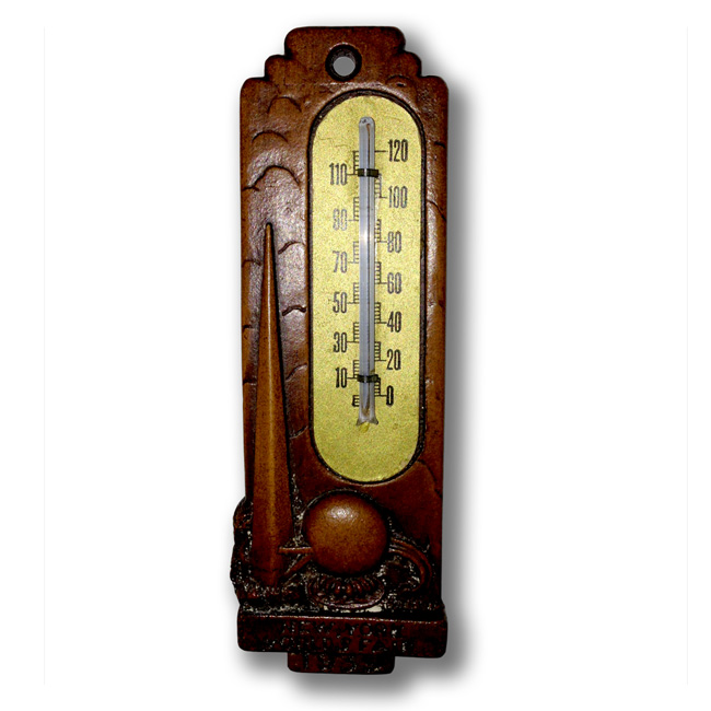 World's Fair Metal Fair Wall Thermometer