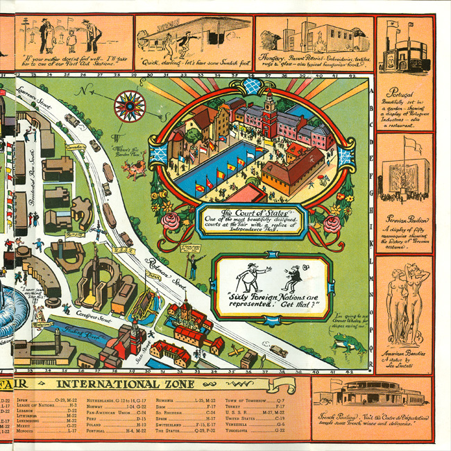 1939 Tony Sarg Pictorial Map