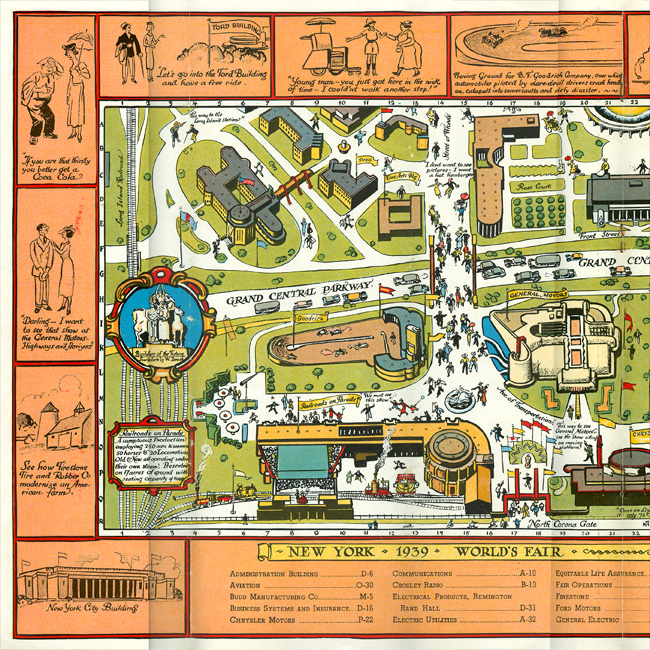 1939 Tony Sarg Pictorial Map