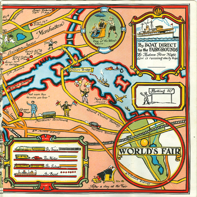 1939 Tony Sarg Pictorial Map
