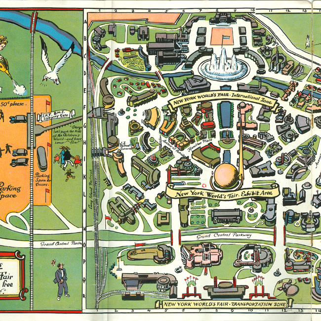 1939 Tony Sarg Pictorial Map