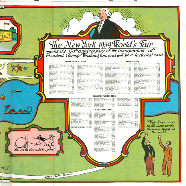 1939 Tony Sarg Pictorial Map