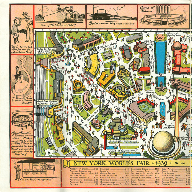 1939 Tony Sarg Pictorial Map