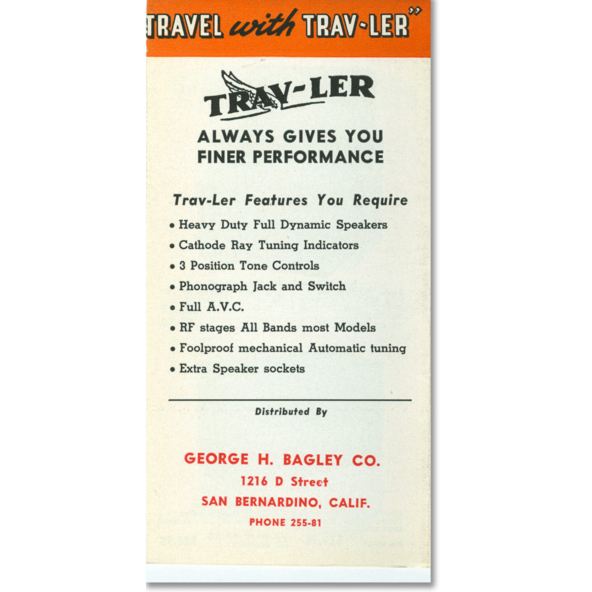 1939 Trav-ler Radio Flyer Back Cover