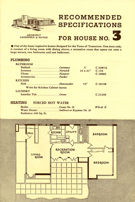 Crane Plumbing and Heating in the Town of Tomorrow