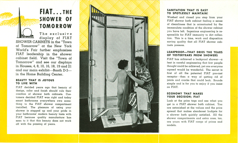 Fiat - Shower Cabinets in The Town of Tomorrow