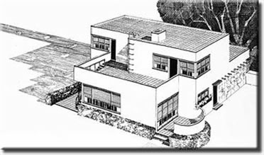 House #10 - The House of Vistas drawing