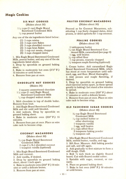 108 World's Fair Recipes from Borden's