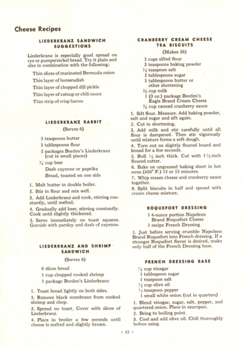 108 World's Fair Recipes from Borden's