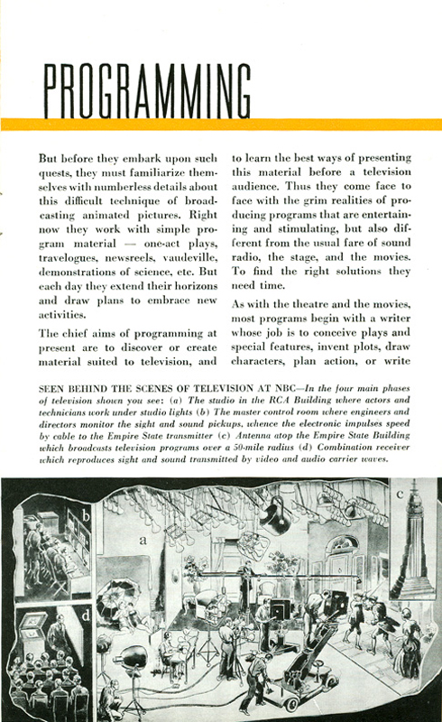 NBC Television - NBC Booklet