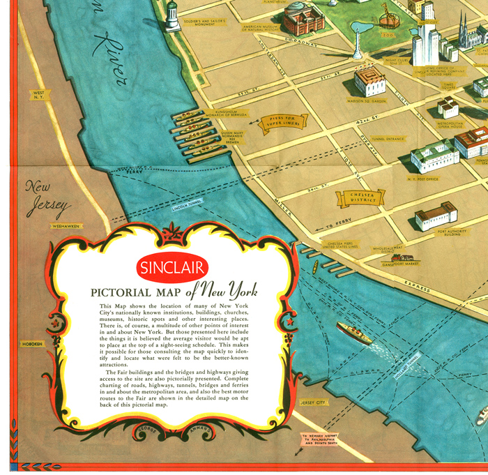 Sinclair Pictorial Map 