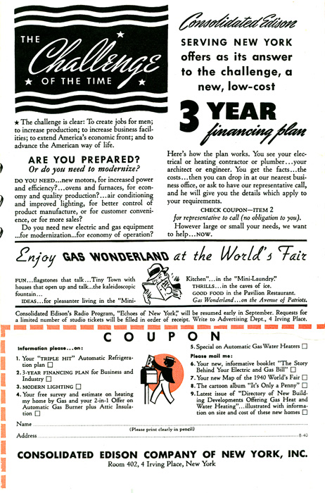 Con-Ed City of Light - Advertising Flyer