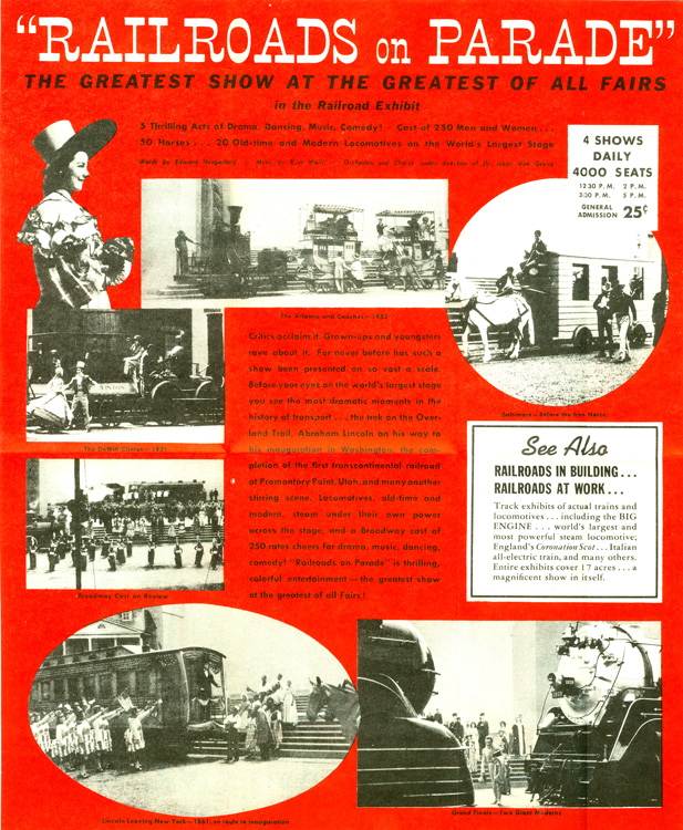 Railroads on Parade Flyer