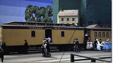 Railroad Passenger and Baggage Car