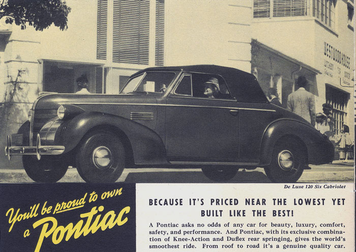 Pontiac - General Motors Second Lowest Price Car