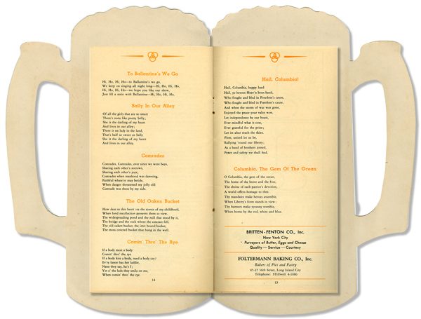 Ballantine 3-ring Inn Booklet