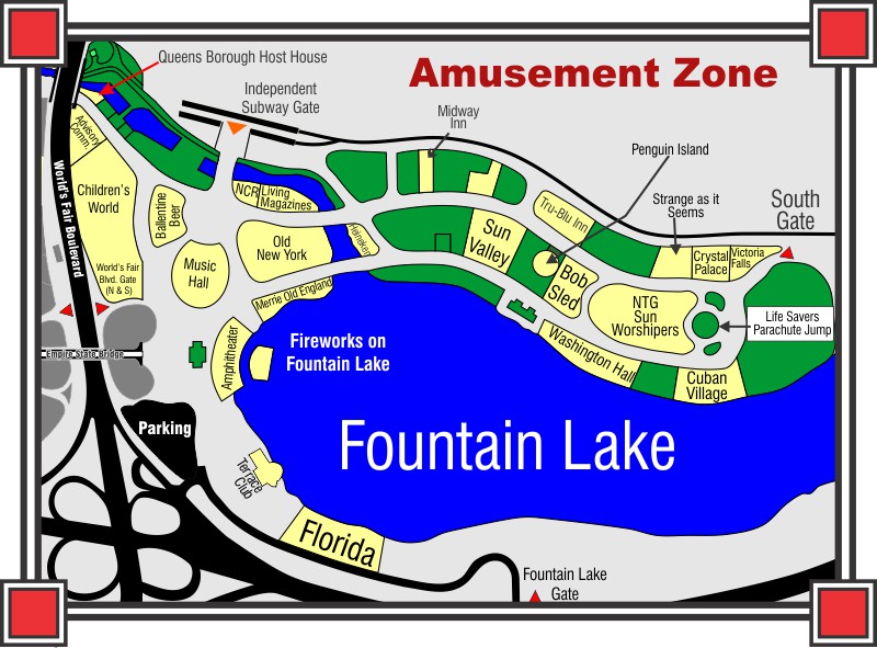 Amusement Zone Map