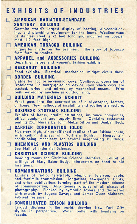 Yale Club - How to see the World's Fair