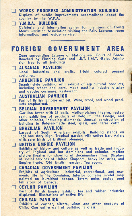 Yale Club - How to see the World's Fair